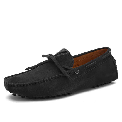Ultra-light  Suede Leather Men's Loafers Solid Color Walking Shoes Soft-Soled Comfy Man Drive Flats Men Casual Shoes Moccasins