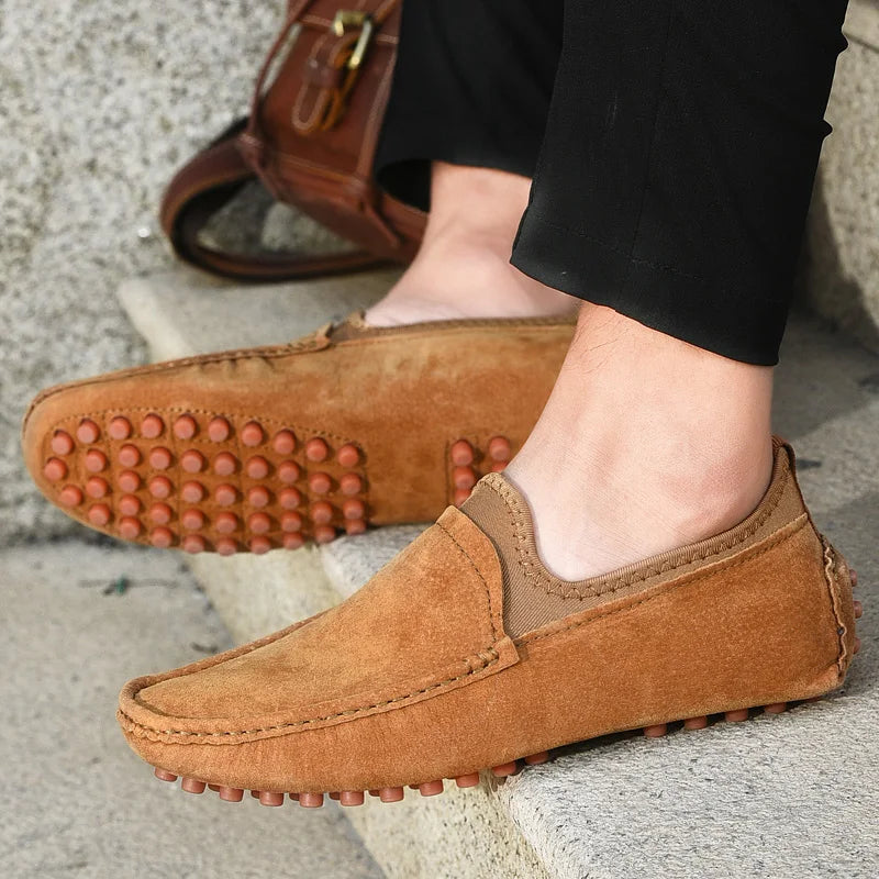 Men's Driving Shoes, Casual Sets, Men's Fashionable and Comfortable Driving Shoes, Handmade Loafers Suitable for Outdoor Walking