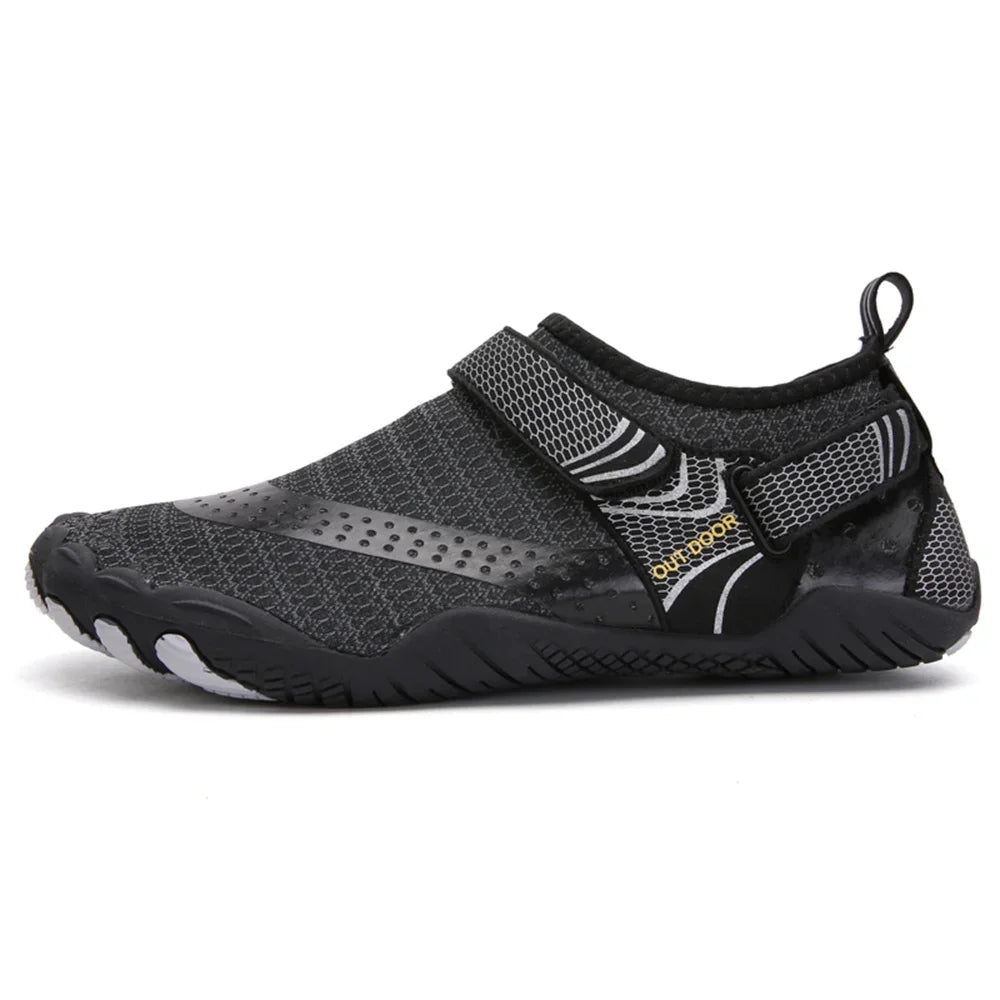 Men Women Water Shoes Quick Dry Non-Slip Five Finger Shoes Outdoor Wading Swimming Barefoot Aqua Shoes Lightweight Sneakers