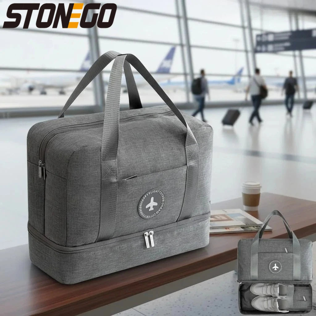 New Waterproof Gym Bag for Men Women Wet Dry Separation Sports Travel Duffel Lightweight Hand Luggage