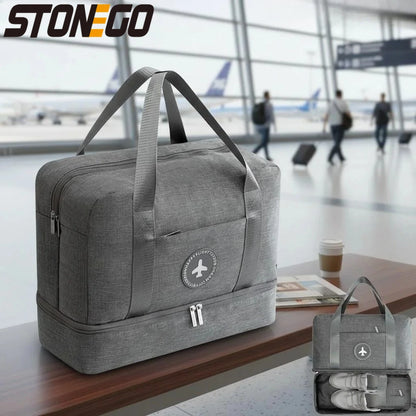 New Waterproof Gym Bag for Men Women Wet Dry Separation Sports Travel Duffel Lightweight Hand Luggage