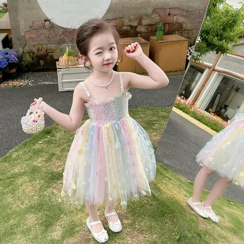 Children's Clothing Super Fairy Girl Princess Dress Child Suspender Skirt Dress