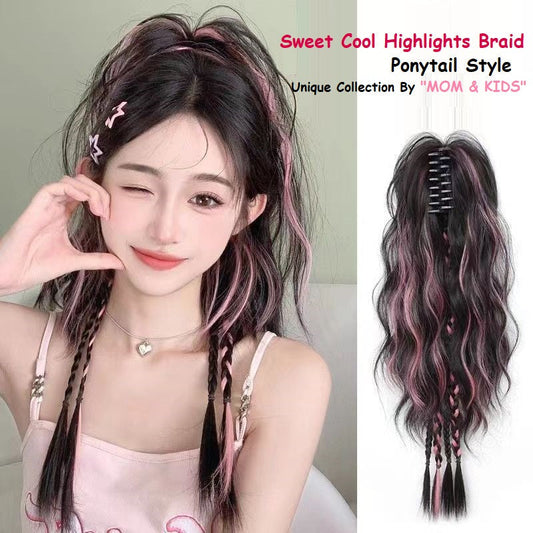 Hair extension Hairpiece Clip In Claw Ponytail for women