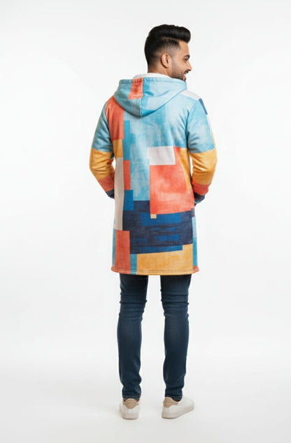 Fashion Digital Printing Fleece Padded Coat Jacket (Stock)