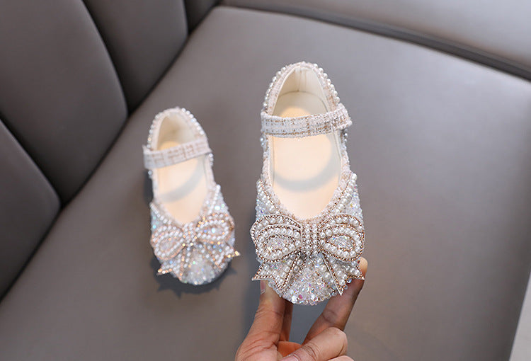 Bow Baby Princess Children's Single-layer Shoes