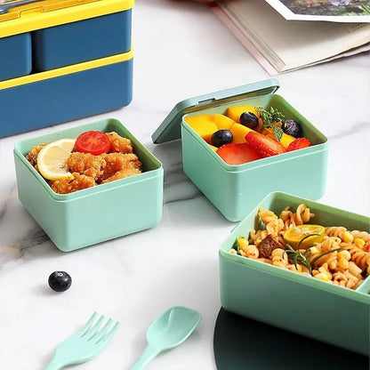 49OZ Bento Box for Adults – Stackable Lunch Container, Leak-Proof & Microwave Safe