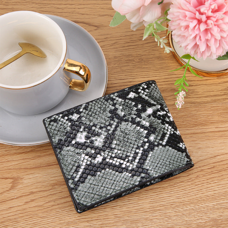 Fashion Retro Creative Printing Men's Short Wallet