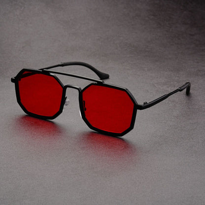 European And American Saibo Future Punk Double Beam Sunglasses