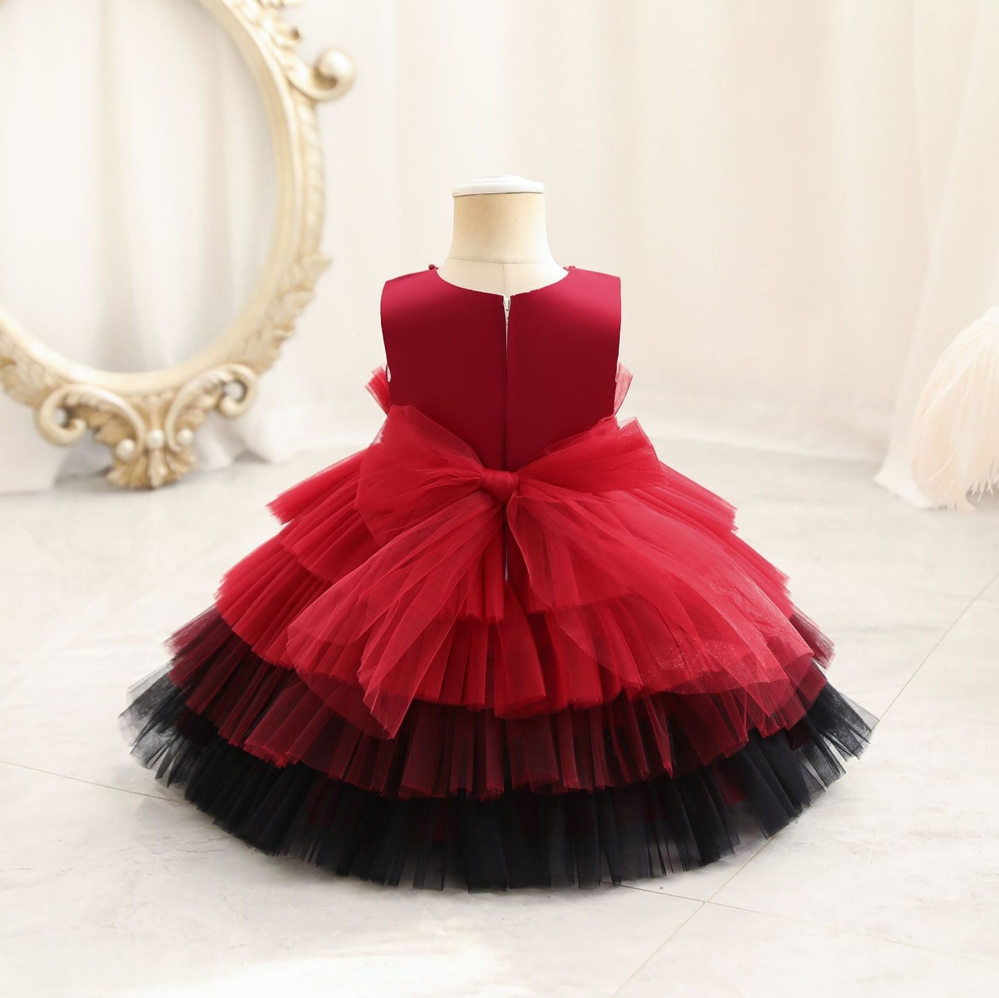 Children's Dress Color Matching Princess Dress Birthday Banquet Skirt