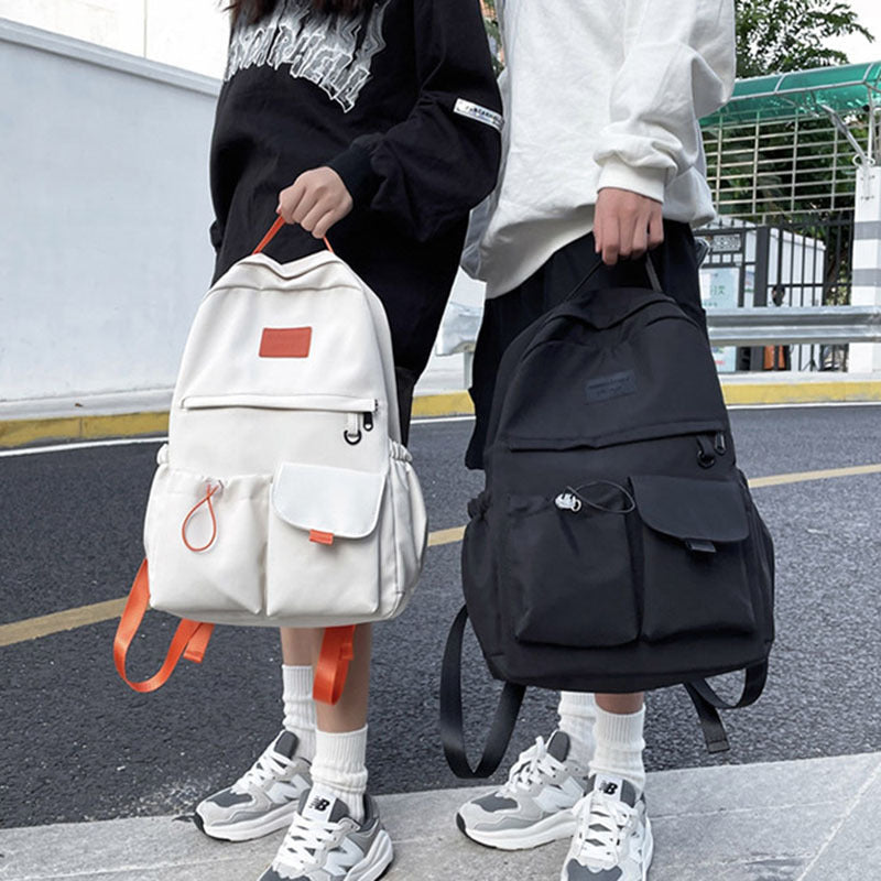 Nylon Backpack School Bag Junior High School Student Bags