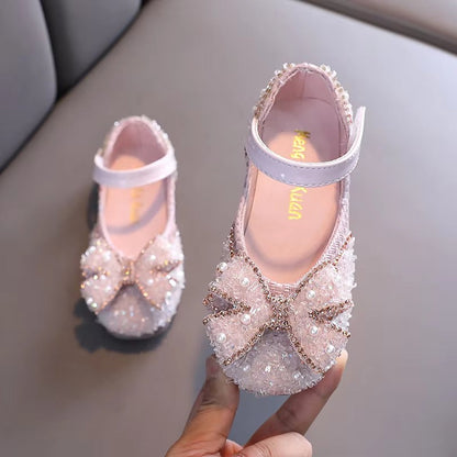 Summer New Casual Girls butterfly Diamond Small Big Children Dance Dance Shoes