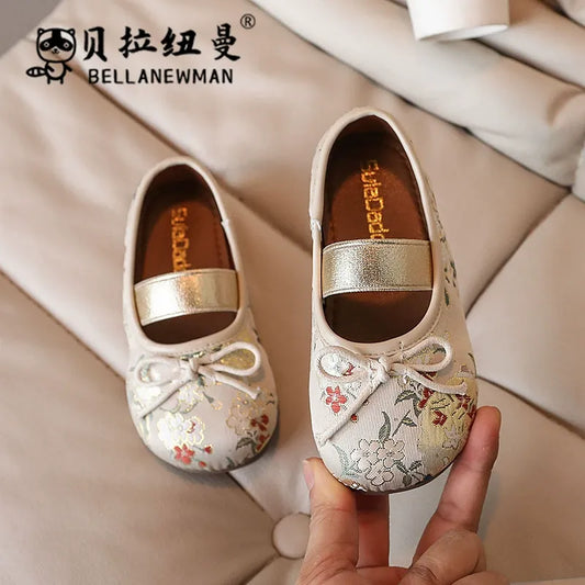 Children's Bow Slip-On Princess Shoes