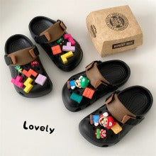 Closed toe slippers soft-soled shoes