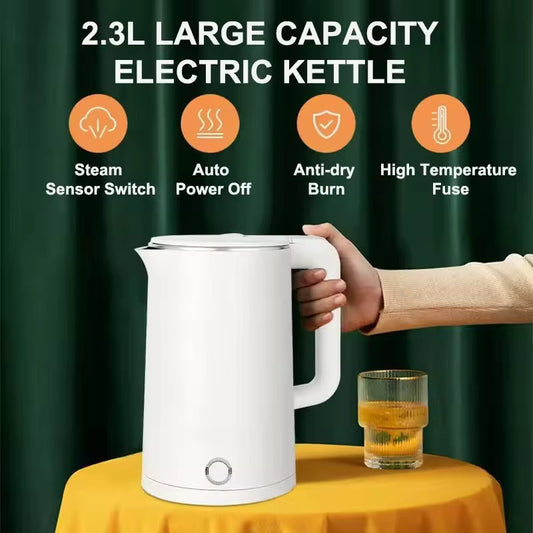2.3L Electric Kettle 220V Coffee Pot Automatic Power Off Lrage Capacity Save Time Express Boil Water Pot Home Kitchen Appliances