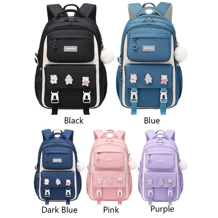 Kids Backpack Children School Bags Waterproof Primary Schoolbag Book Bag (Blue)
