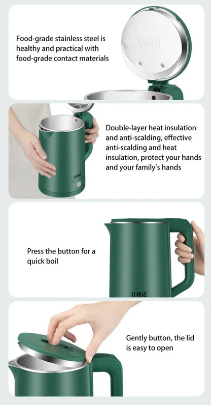 2.3L Electric Kettle 220V Coffee Pot Automatic Power Off Lrage Capacity Save Time Express Boil Water Pot Home Kitchen Appliances