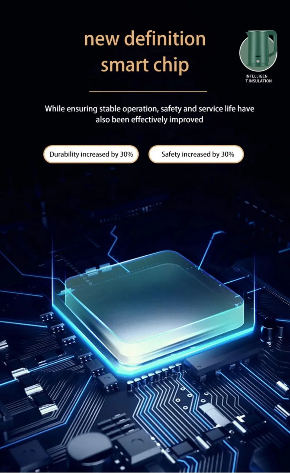 2.3L Electric Kettle 220V Coffee Pot Automatic Power Off Lrage Capacity Save Time Express Boil Water Pot Home Kitchen Appliances