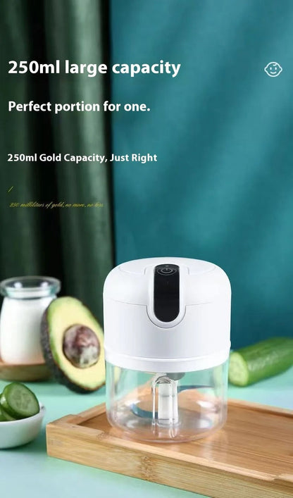 Electric Mini Garlic Vegetable Chopper Garlic Masher Portable Chopper Multi Function Meat Grinder Masher Machine Usb Charging