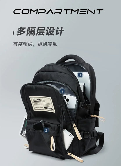 2026 New Large Capacity Backpack for Junior Senior High School Students Travel Computer Bag, Men’s and Women’s Same Style Book Bag